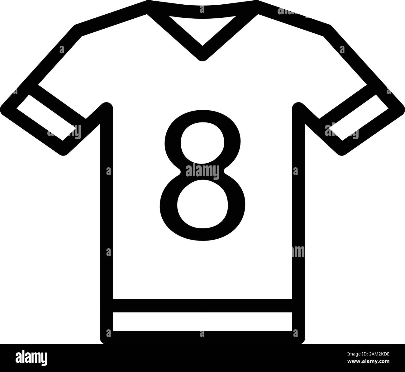 Soccer shirt icon, outline style Stock Vector Image & Art Alamy