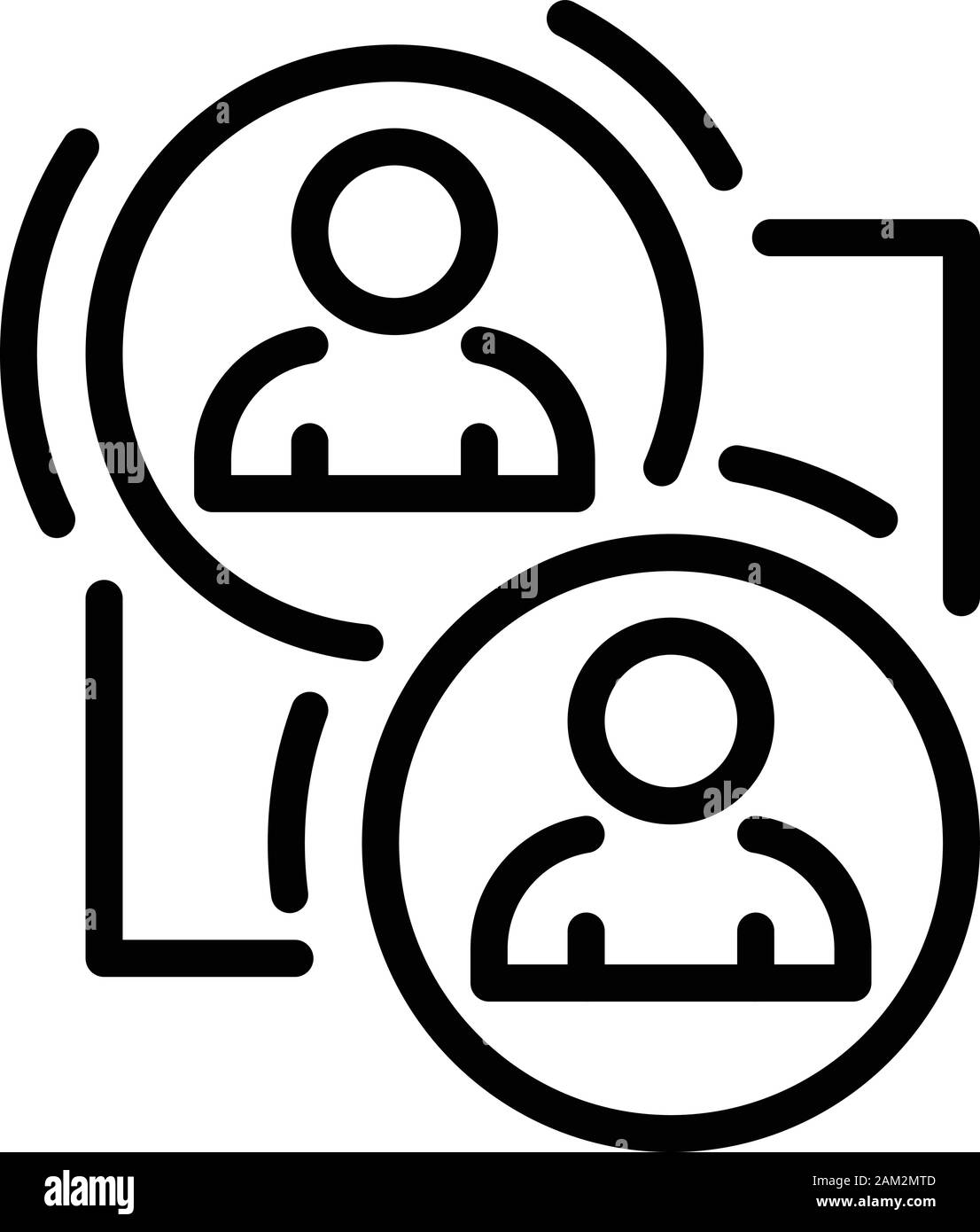 Business collaboration icon, outline style Stock Vector Image & Art - Alamy
