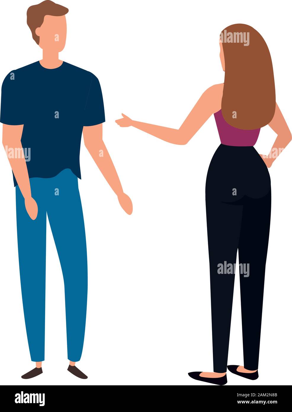 business couple elegant avatar character Stock Vector Image & Art - Alamy