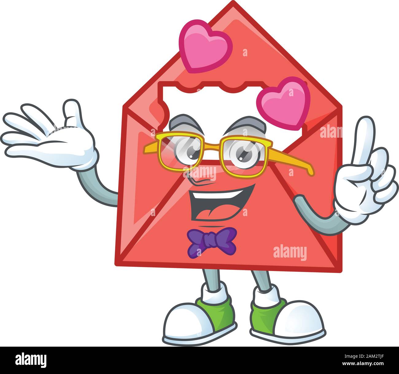 cartoon character of Geek love letter design Stock Vector Image & Art ...