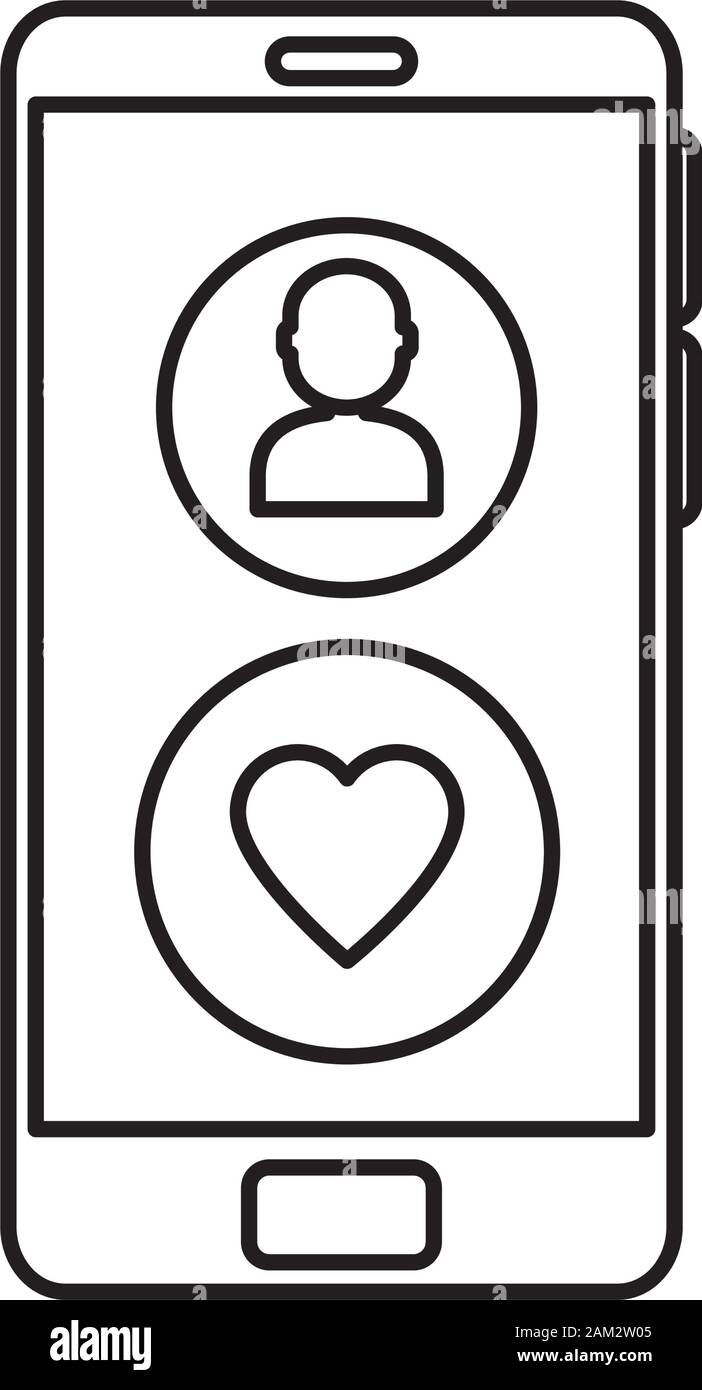 smartphone device with buttons app isolated icon Stock Vector Image ...