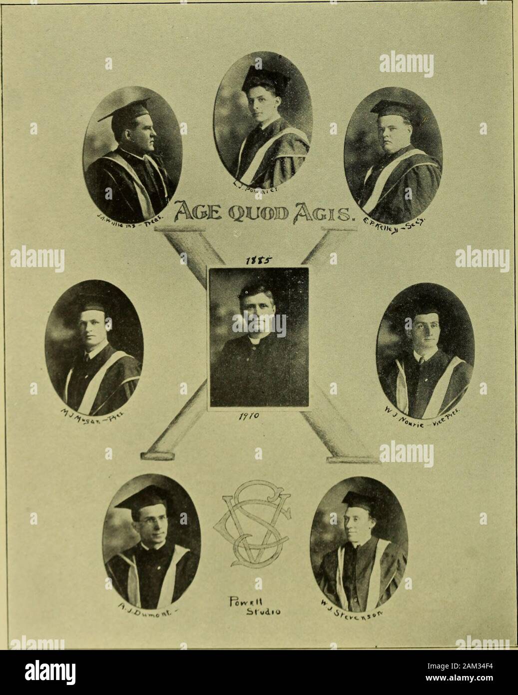 Annual catalog StViator College . homore and Freshmen Classes. HIGH SCHOOL DEPARTMENT REV. J. V. RHEAMS, C.S.V., A.M..Mathematics. REV. W. J. CLIFFORD, C.S.V, A.M.,Latin and English in the Fourth Year. REV. J. F. MOISANT, C.S.V., A.M.,Elementary Sciences and Latin. REV. T. J. RICE, C.S.V., A.M.,Penmanship, Advanced Arithmetic. REV. C. A. ST. AMANT, C.S.V, A.M.,French, Latin, History, Christian Doctrine in Third Year. REV. P. F. BROWN, C.S.V., A.M.,History and Christian Doctrine in Second and Fourth Years.Latin in First Year. F. A. SHERIDAN, C.S.V., A.M.,English. V. U. LECLAIR, C.S.V., A.B.,Fir Stock Photo