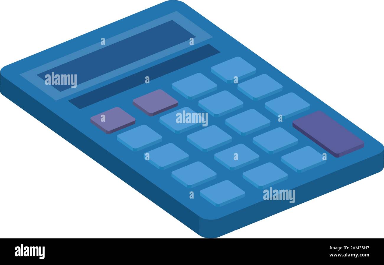 calculator math finance isolated icon Stock Vector Image & Art - Alamy