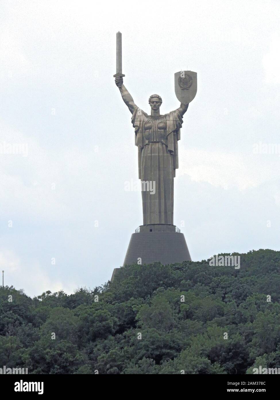 Motherland statue (rodina mat) 20 june 2019 Stock Photo