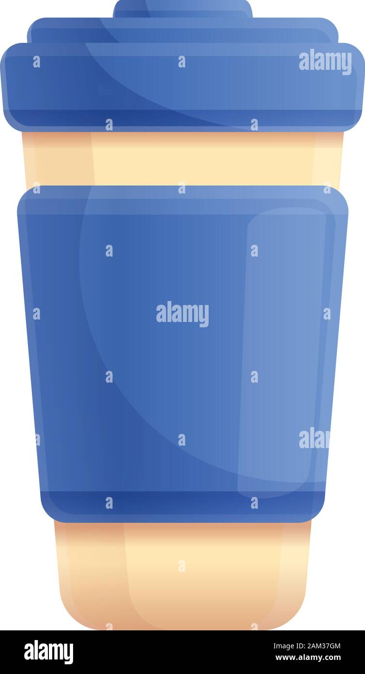 Coffee paper cup icon. Cartoon of coffee paper cup vector icon for web ...