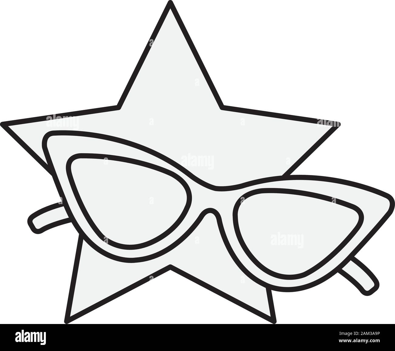 sunglasses with star pop art style icon Stock Vector Image & Art - Alamy