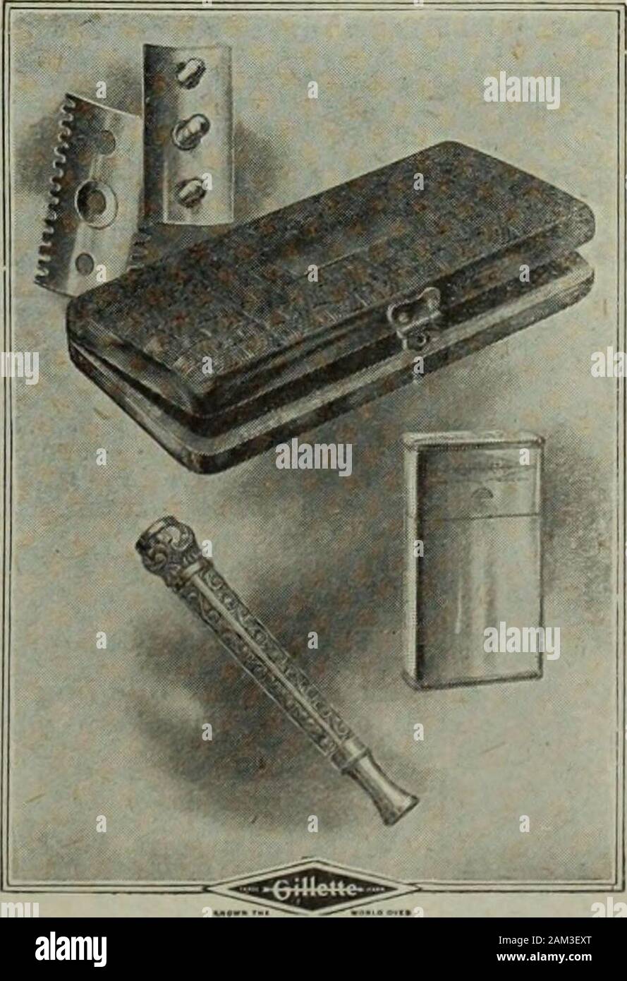 Hardware merchandising October-December 1910 . Gillette Safety Razor Company of Canada, Limited Office and Factory— 63 St. Alexander St., Montreal. ii HARDWARE AND METAL Bell Brand TRADE Stock Photo