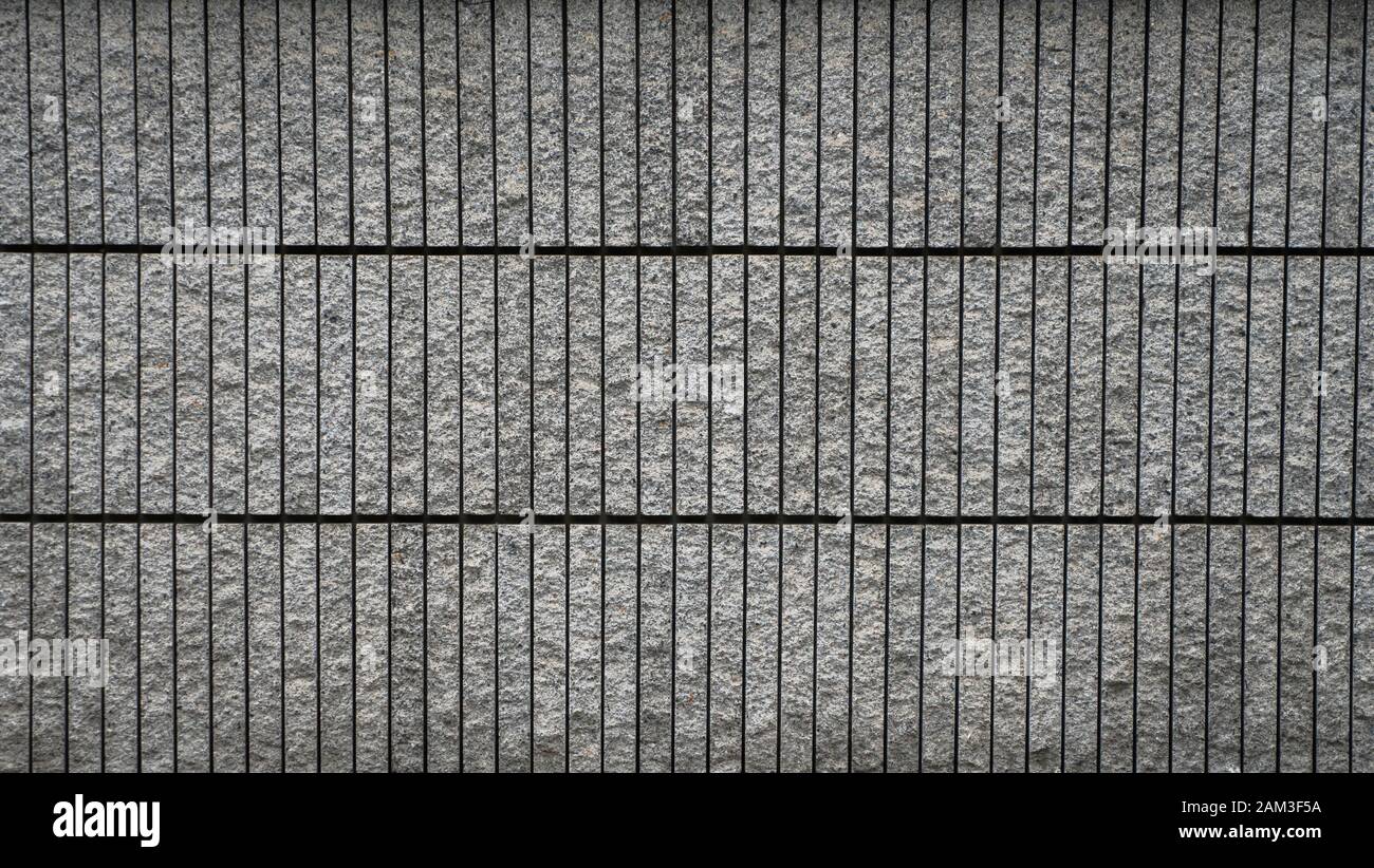 Modern stone brick wall. For using as background and texture. Stock Photo