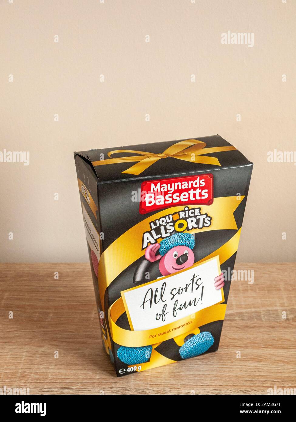 Liquorice allsorts presentation box Stock Photo Alamy