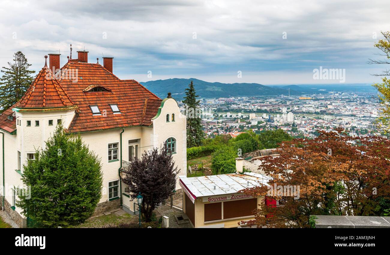 View on Postlingberg hill. Linz, Austria Stock Photo