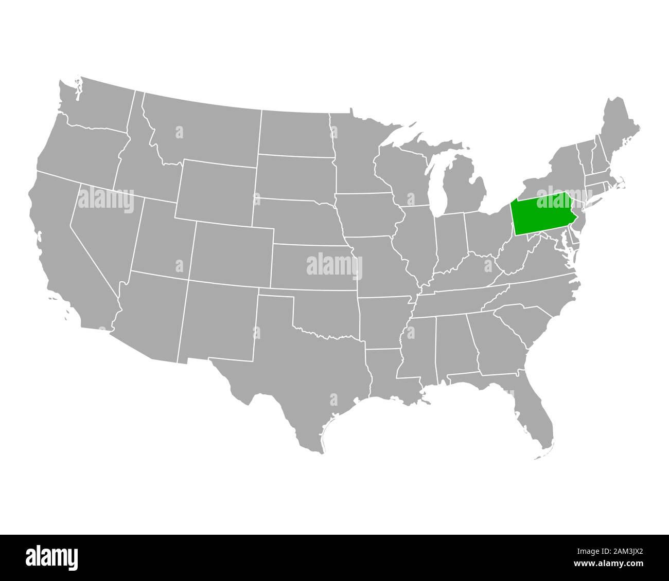 Map Of In USA Stock Photo Alamy Map Of In Usa 2AM3JX2 
