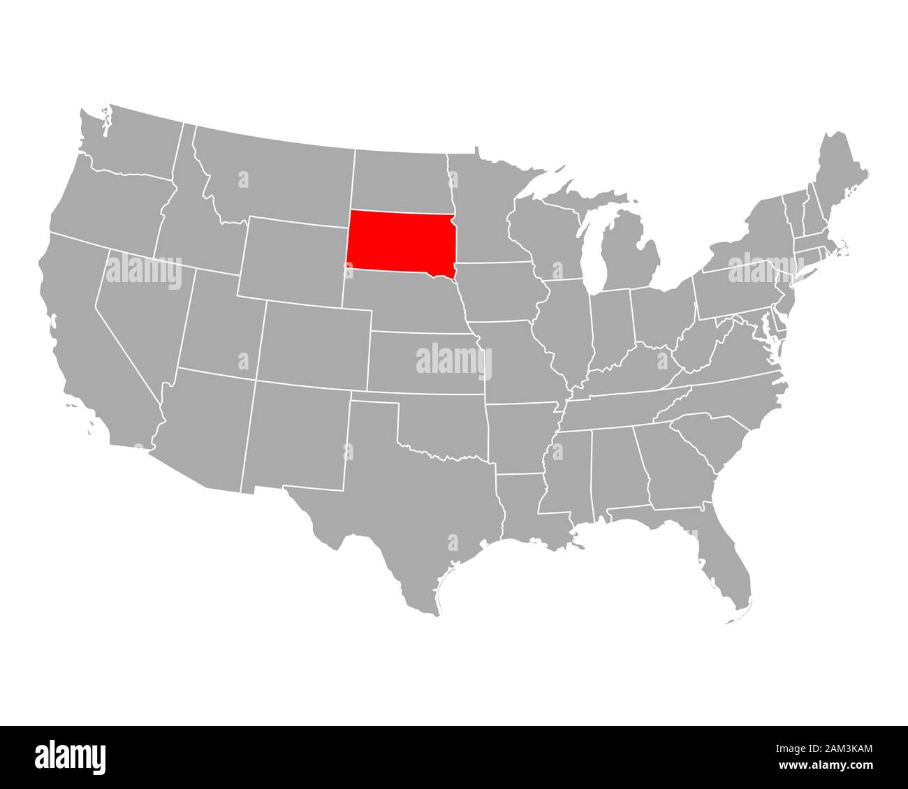 south dakota in usa map Map Of South Dakota In Usa Stock Photo Alamy south dakota in usa map