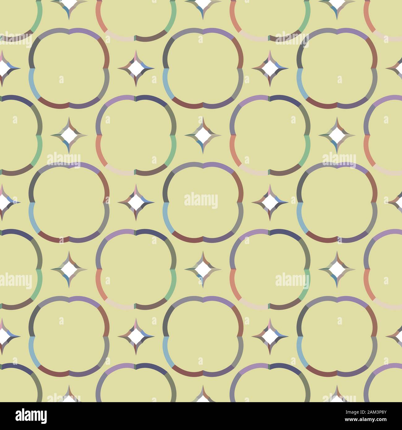 Geometric ornamental vector pattern. Seamless design texture. Stock Vector