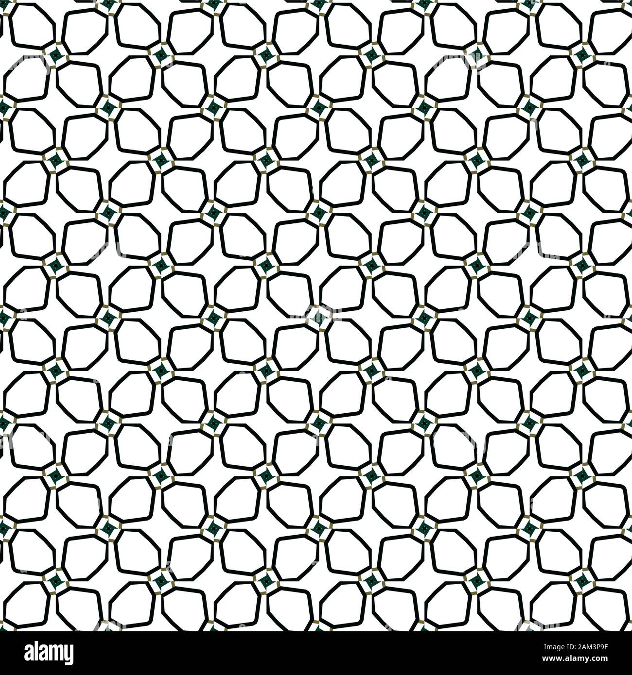 Geometric ornamental vector pattern. Seamless design texture. Stock Vector