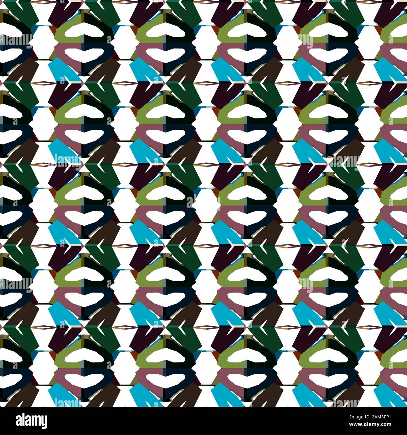 Geometric ornamental vector pattern. Seamless design texture. Stock Vector