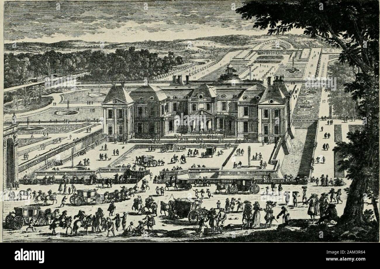 A history of French architecture from the death of Mazarin till the death of Louis XV, 1661-1774 . D [r. TO FACE 1. 56. VAUX LE VICOMTE. ];V I.. I.K VAU (see p. 57) {Pcrelie Stock Photo