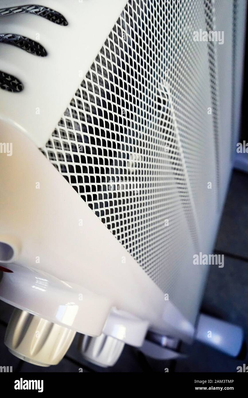 Side View of Mica Panel Electric Heater Stock Photo Alamy