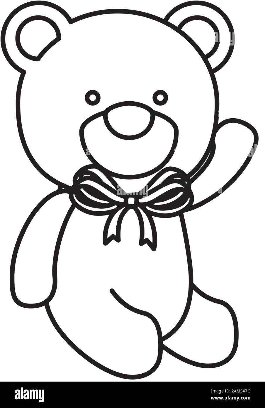 cute teddy bear isolated icon Stock Vector Image & Art - Alamy
