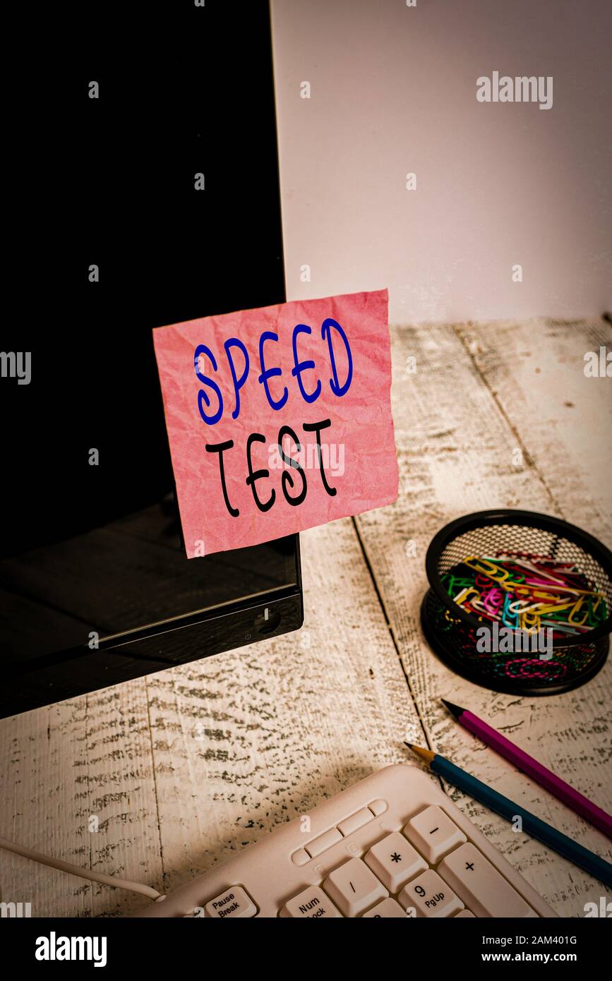 Handwriting text writing Speed Test. Conceptual photo psychological ...