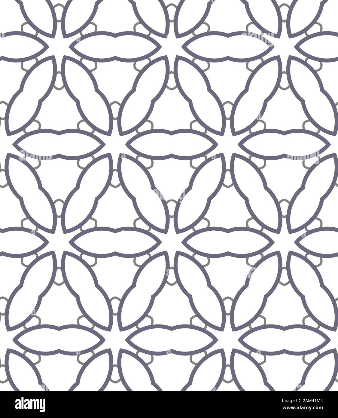 Seamless geometric ornamental vector pattern. Abstract background Stock Vector