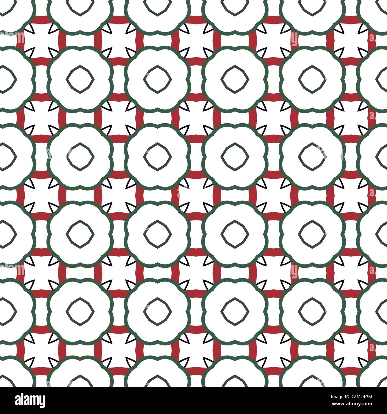 Seamless geometric ornamental vector pattern. Abstract background Stock Vector