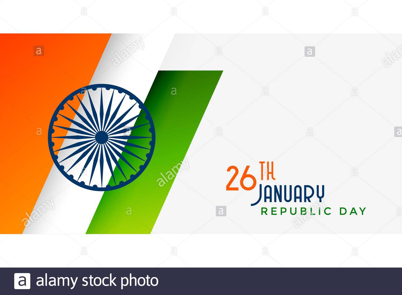 Indian Republic Day 26 January Illustration With Elegant And
