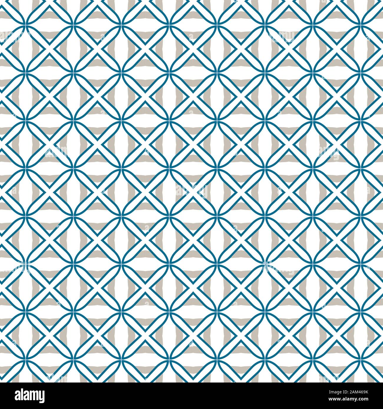 Seamless geometric ornamental vector pattern. Abstract background Stock Vector