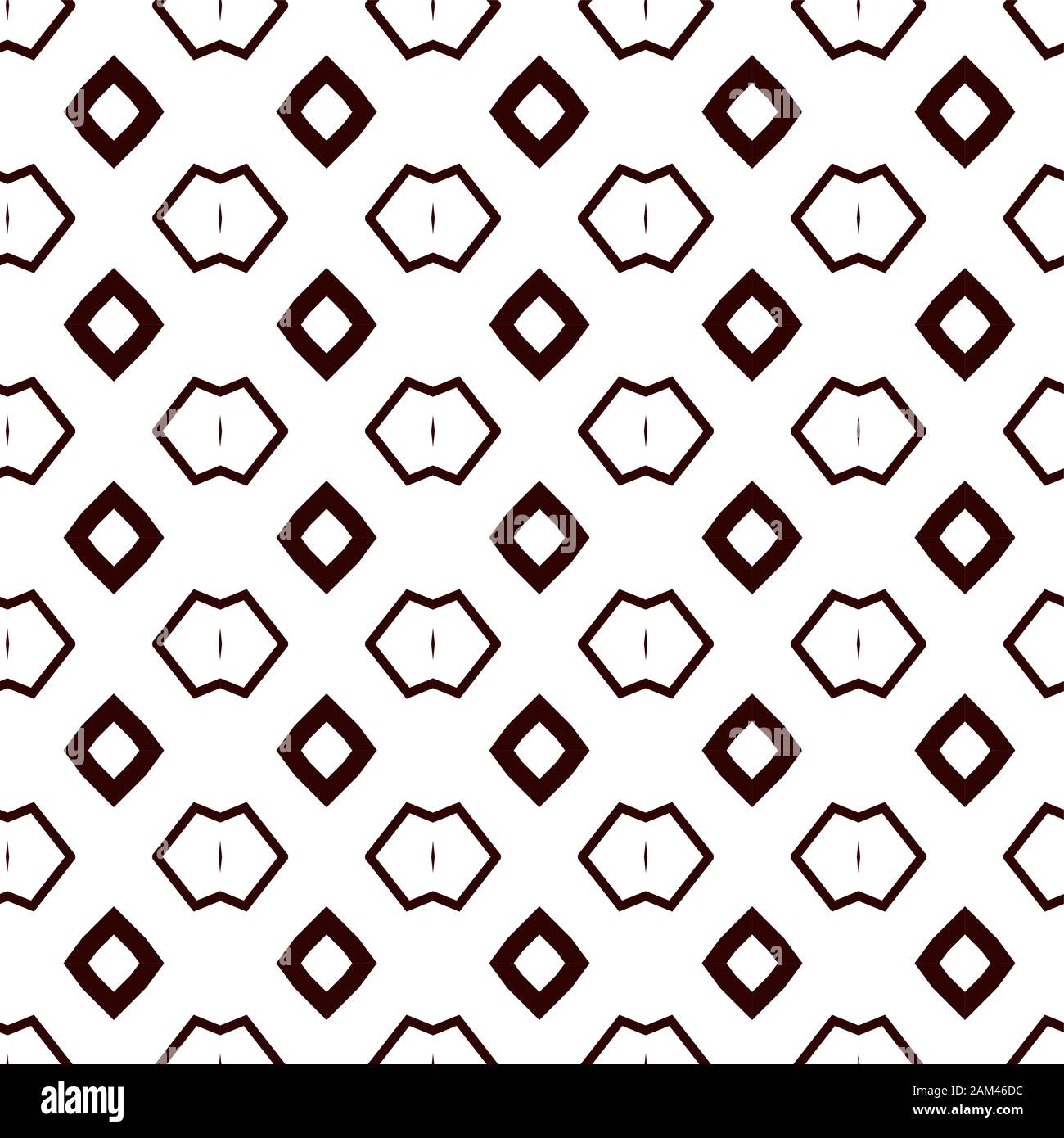 Seamless geometric ornamental vector pattern. Abstract background Stock Vector