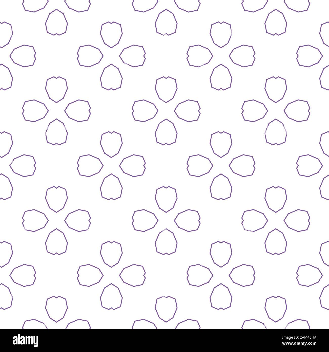Seamless geometric ornamental vector pattern. Abstract background Stock Vector