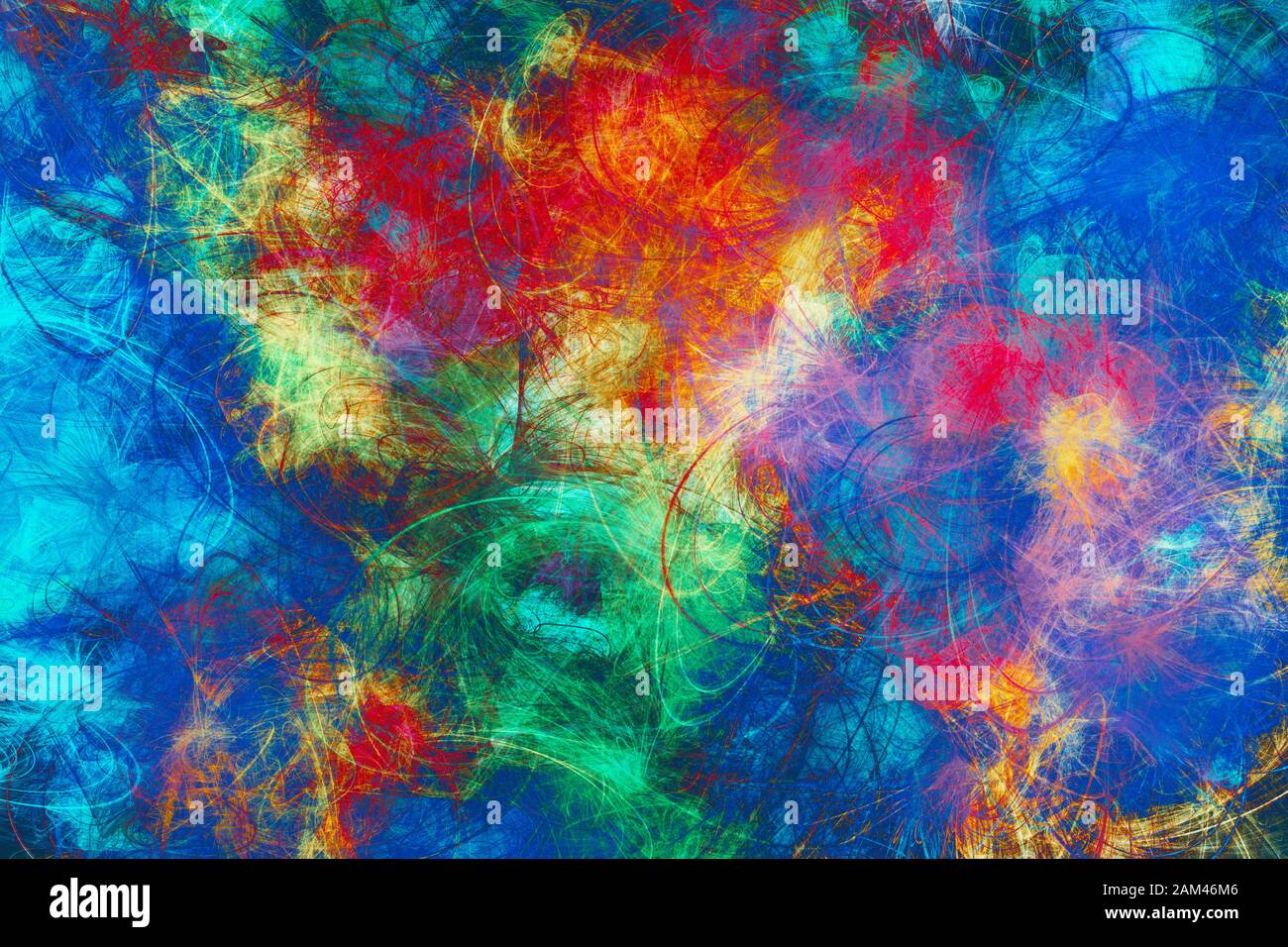 Artistic painted background. Variety paint mix in shades of red and blue.  Multi color pattern. Abstract artwork Stock Photo - Alamy