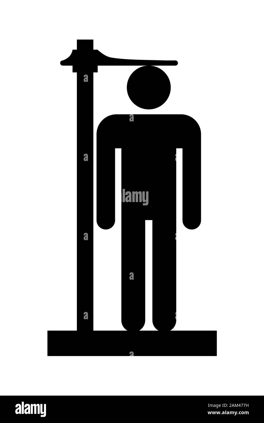 Man height sign Black and White Stock Photos & Images Alamy