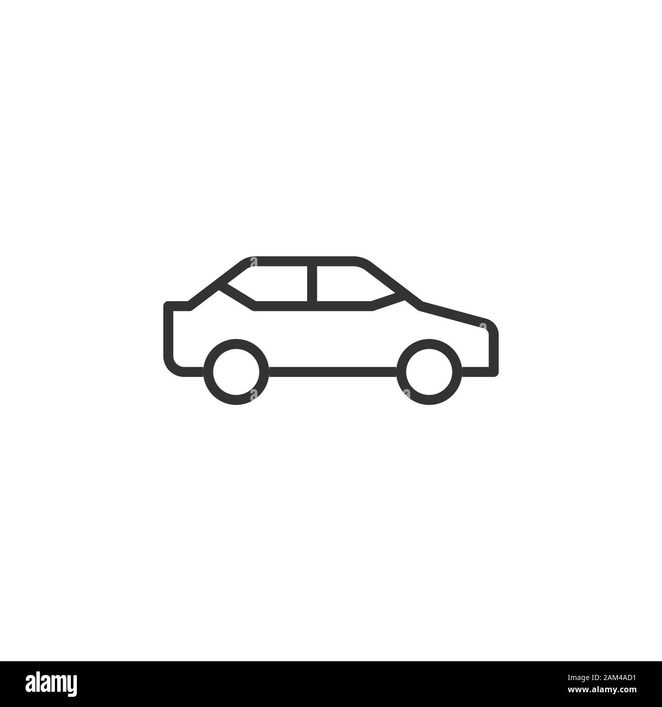 Car icon in flat style. Automobile vehicle vector illustration on white ...