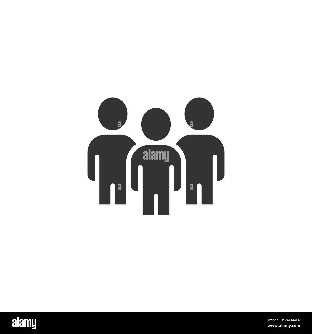 People communication icon in flat style. People vector illustration on ...