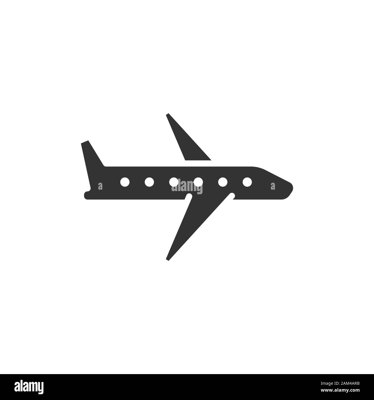 Plane icon in flat style. Airplane vector illustration on white ...