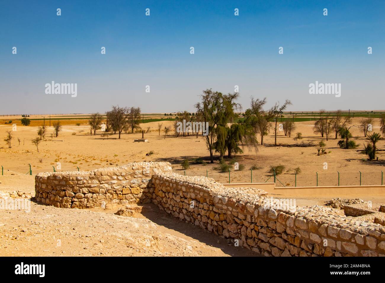 View of lost city of Ubar in Oman Stock Photo