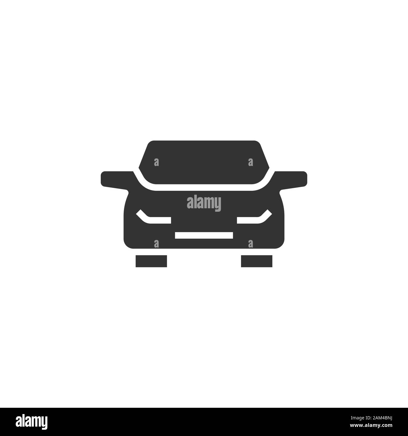 Car icon in flat style. Automobile vehicle vector illustration on white ...