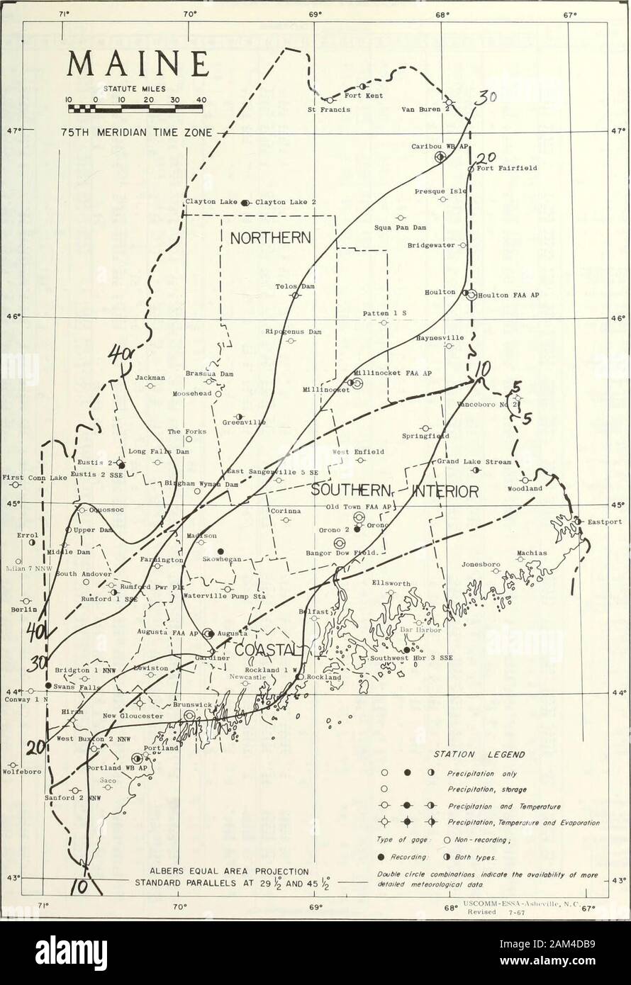 Climatological data, New England . DECEMBER 1968 - TOTAL SNOWFALL (INCHES). , II I 111]IIIIll ,1 I ID IN DAILY PRECIPITATION CONNECTICUT NDKTHVEST BAKERSVKIEBARKHANSTEDBULLS BUI DOE DAHCREAH HUl.FALLS VILLAGE NORFOLK 2 SUROCKY RIVER DAMSHEPAJC DADTORRINCTDNVICUAH RESERVOIR 5.27 Day of Month 02 MOOOBURV CENTRAL ANSONU 1 NE BALTIC BROOKLYN BURLINGTON COCKAPONSET RANCE STA COLCHESTER 1 ECOVENTRYDAN8URYOAKSDN LAKEEASTF3RD EASTDN LAKE RESERVOIR HARTFORD BRAINARD FLO //R HARTFORD HB AIRPORT R MANCHESTER MANSFIELD HOLLOW DAM R MIDOLETOMN i, VMOUNT CARMELNORTH GUILFORDNORWICH PUB UTIL PLTPAUCHAUC FORE Stock Photo