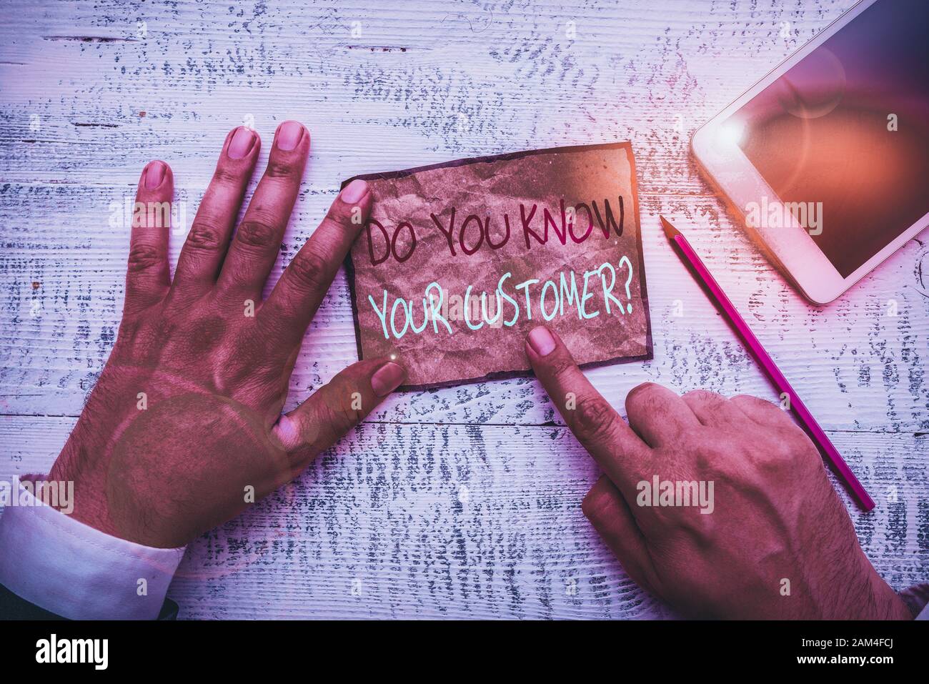 Handwriting text writing Do You Know Your Customer Question. Conceptual ...