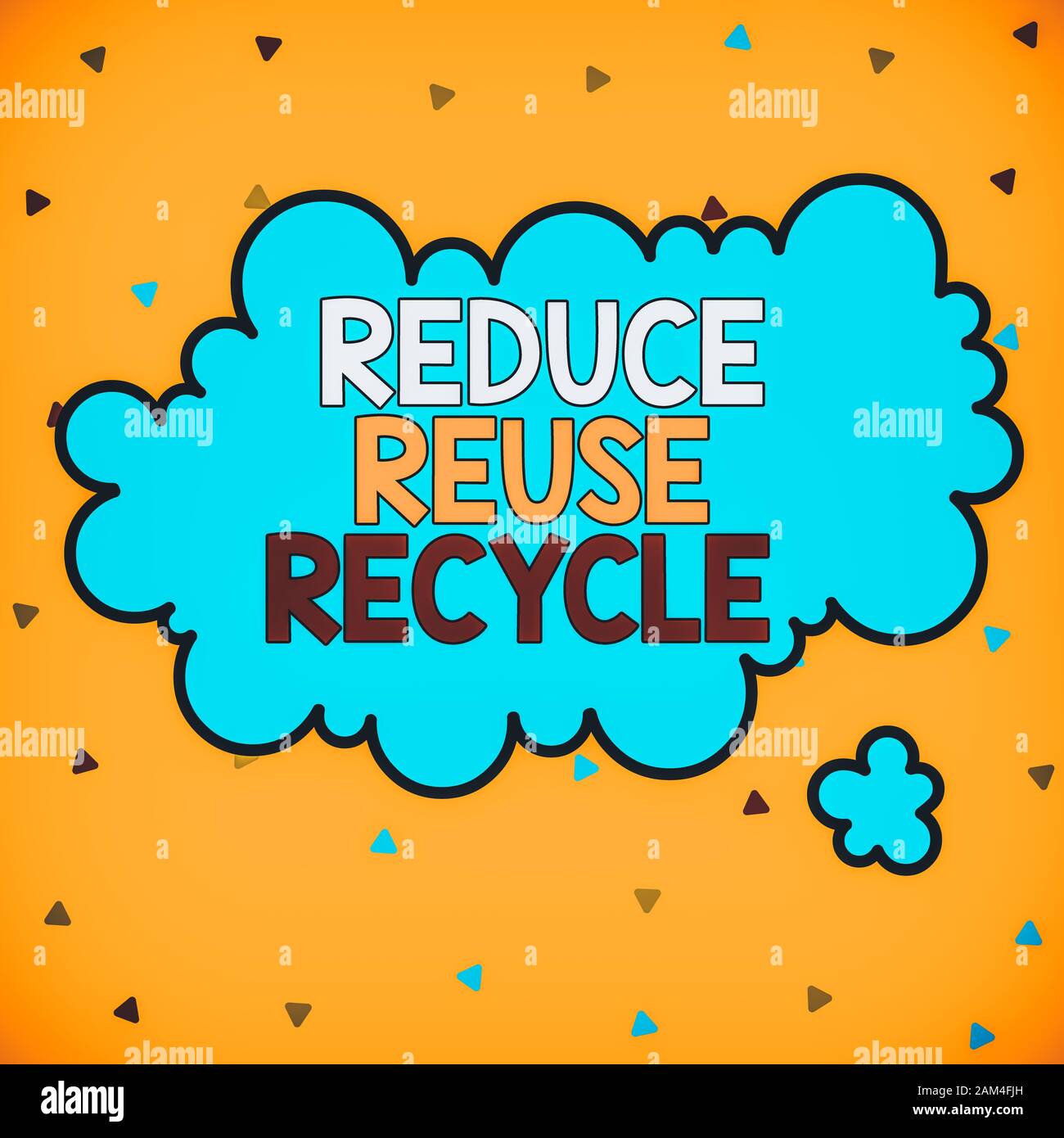 Word writing text Reduce Reuse Recycle. Business photo showcasing ...