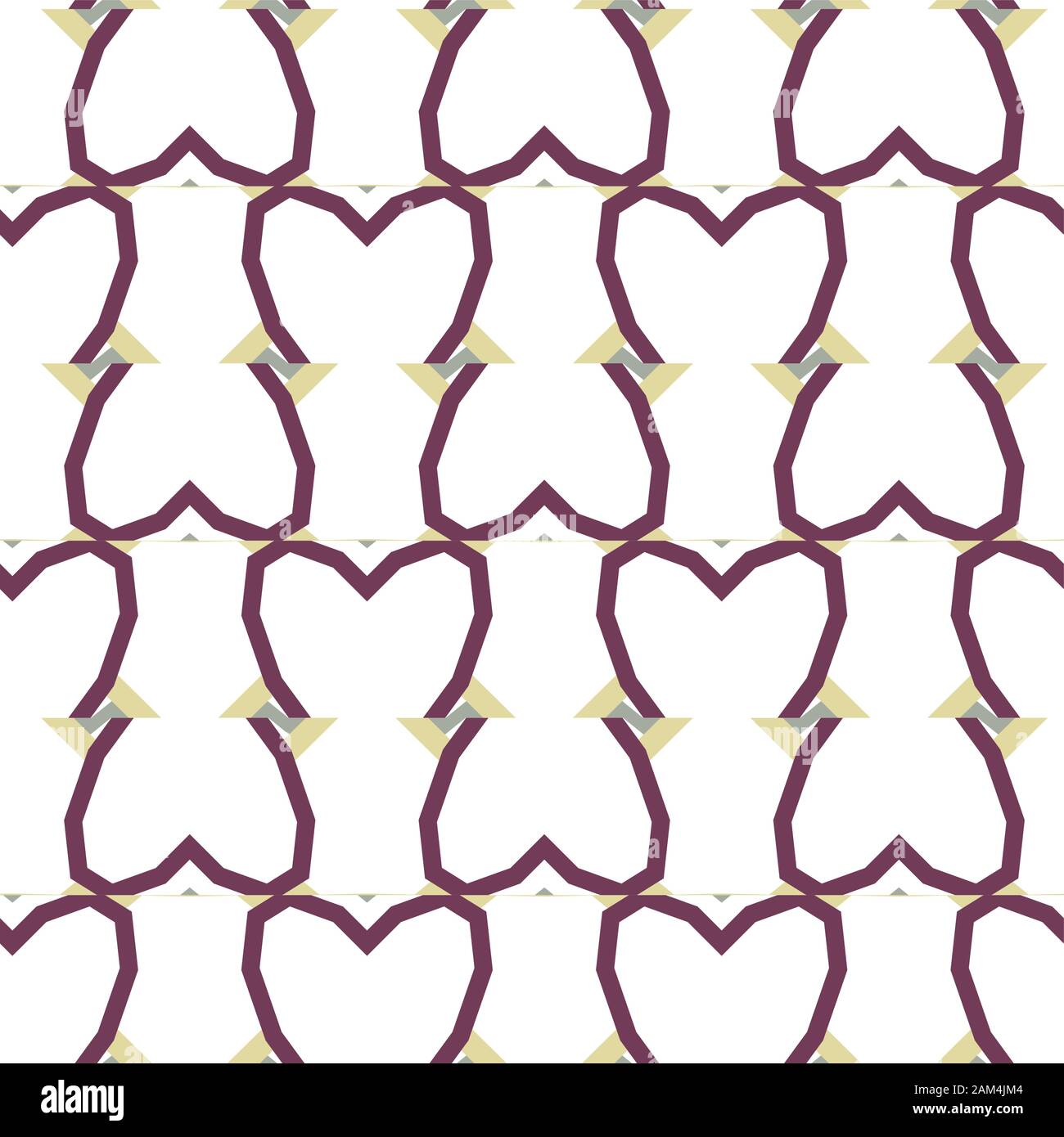 Geometric ornamental vector pattern. Seamless design texture. Stock Vector