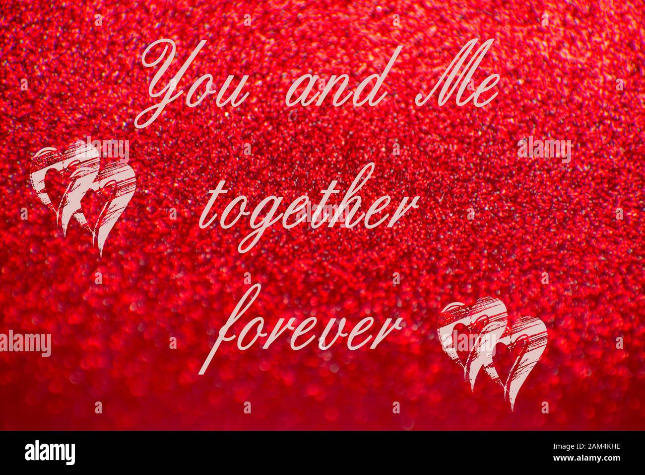 red background with text for valentine day Stock Photo - Alamy