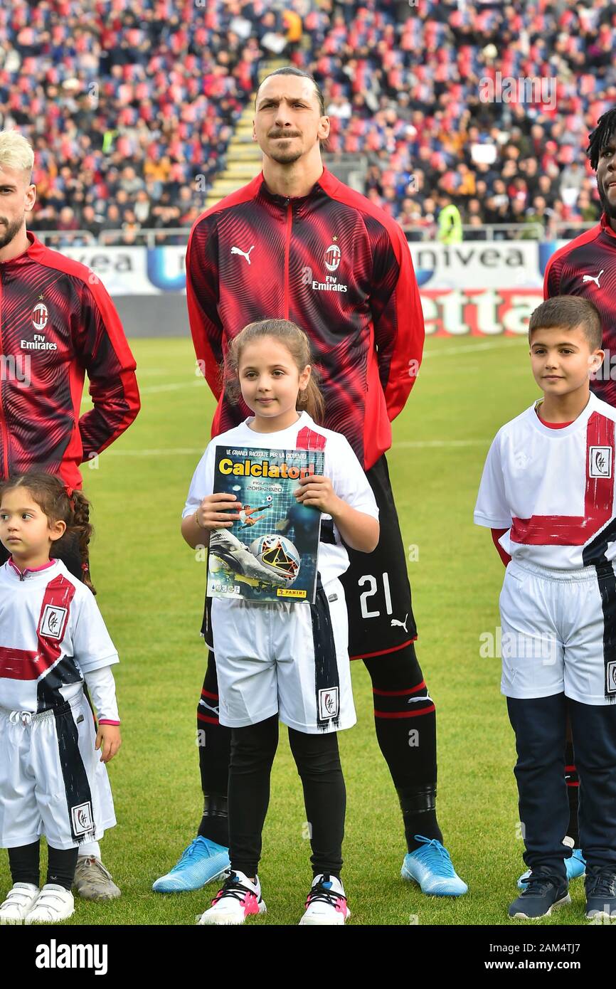 Cagliari Italy 11th Jan 2020 Zlatan Ibrahimovic Of Ac Milan