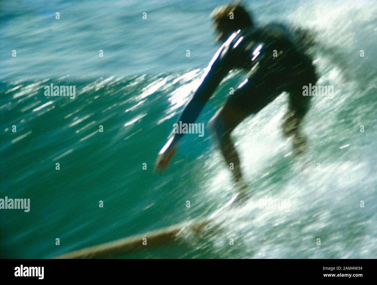 Morocco. Man surfing. Stock Photo