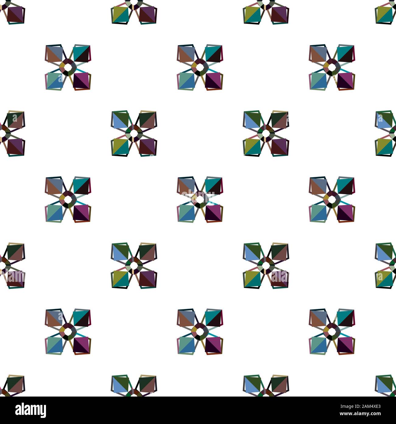 Geometric ornamental vector pattern. Seamless design texture. Stock Vector