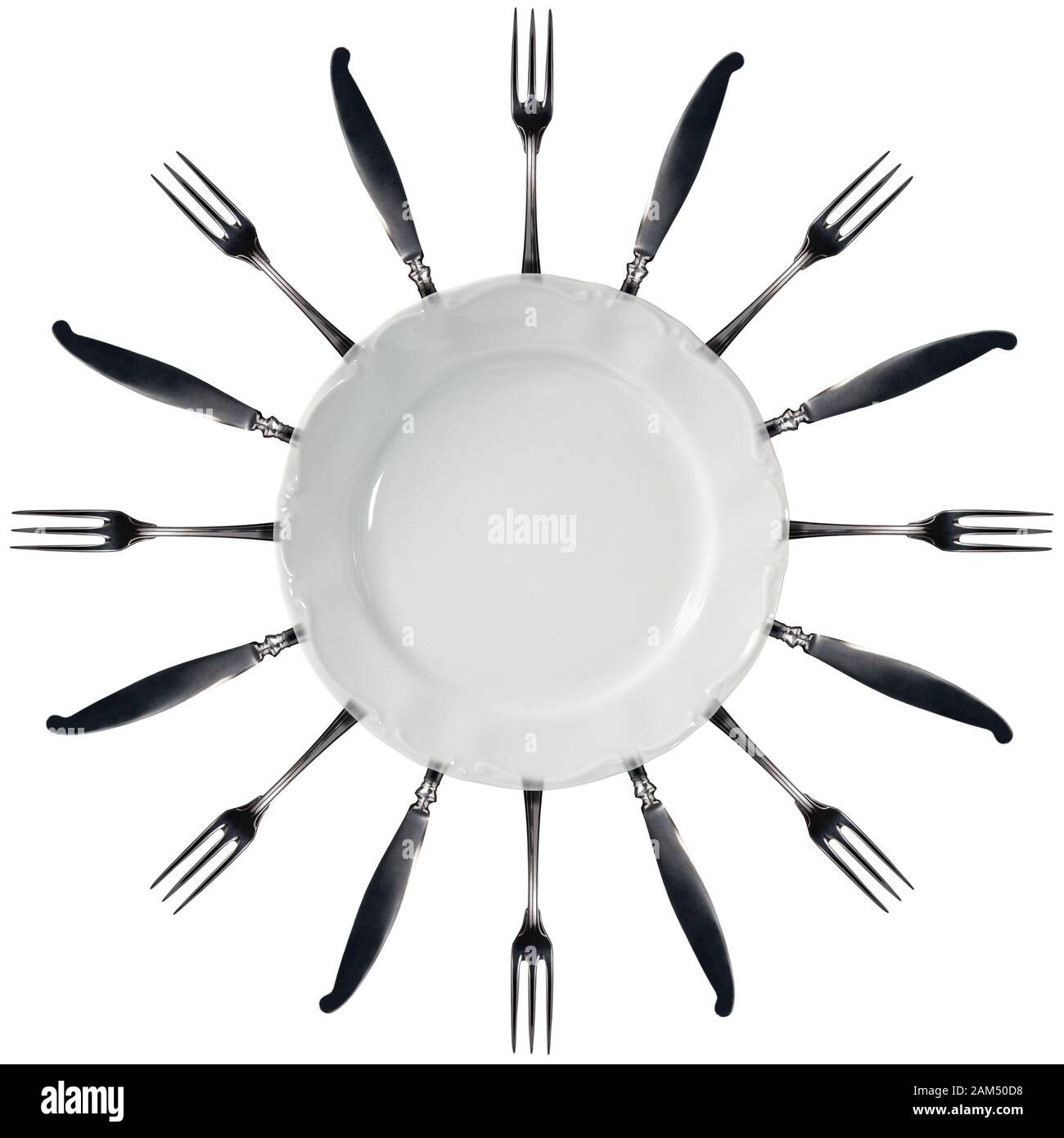 Large silver dish Cut Out Stock Images & Pictures Alamy