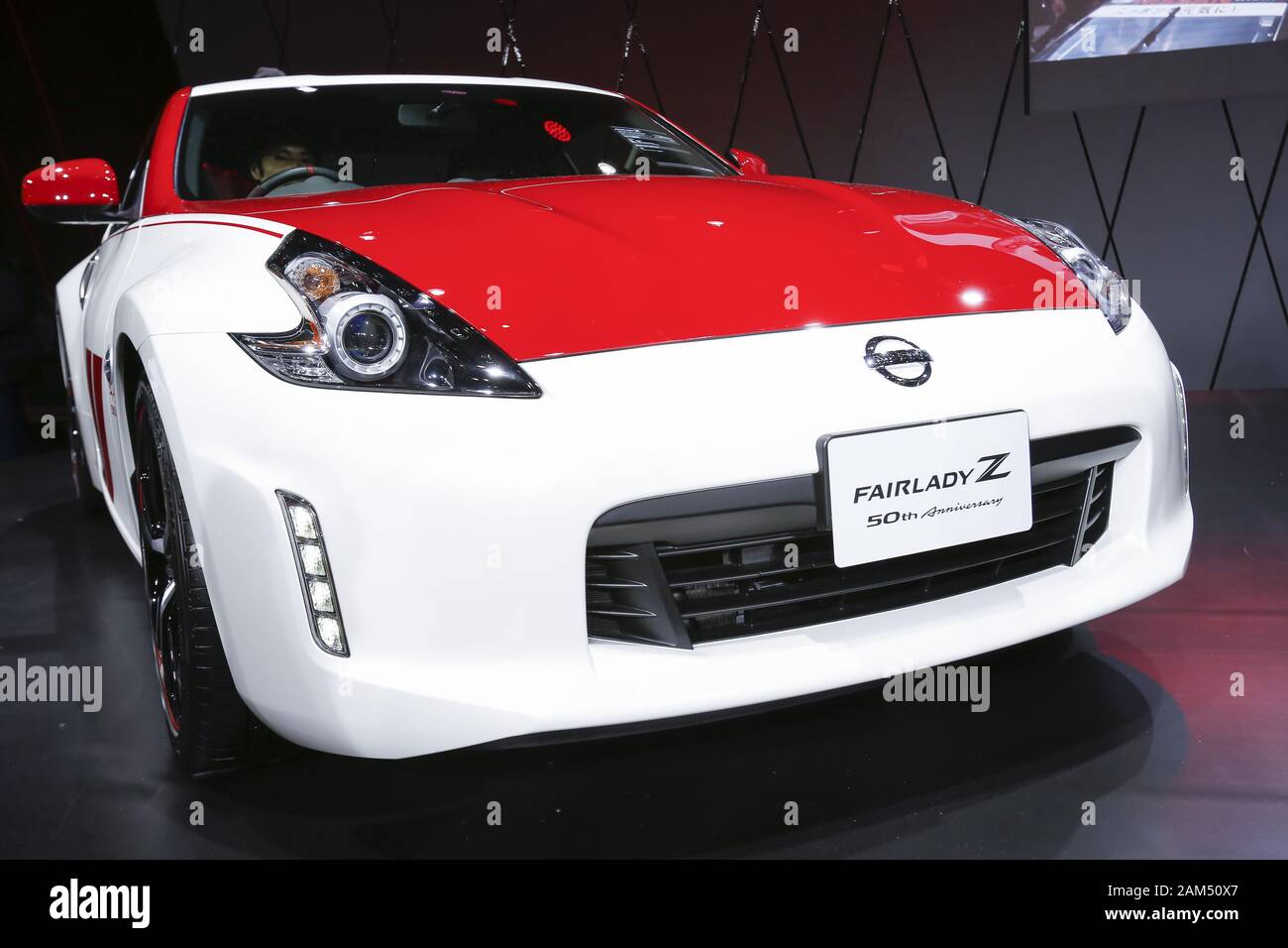 Chiba Japan 11th Jan The Nissan Fairlady Z On Display At Tokyo Auto Salon In Makuhari Messe International Convention Complex Tokyo Auto Salon Is An Automobile Exhibition Showcasing Their Latest