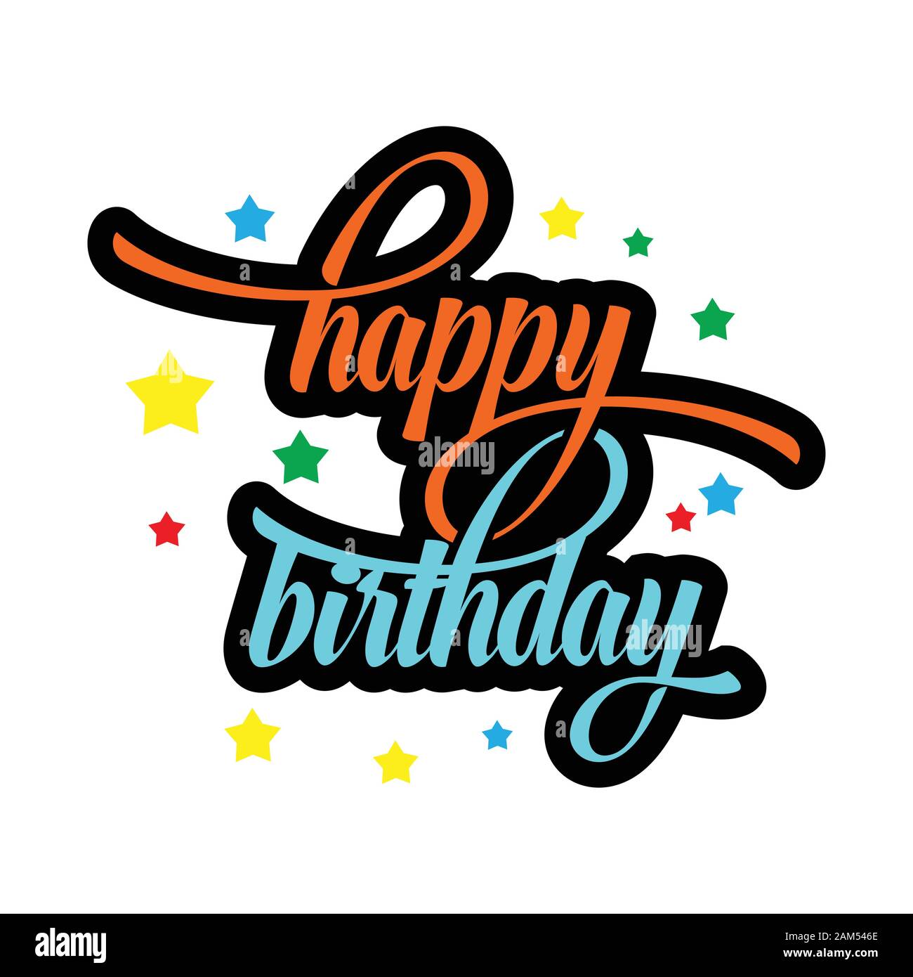Happy Birthday Logo Vector Template Design Illustration Stock Vector Image Art Alamy