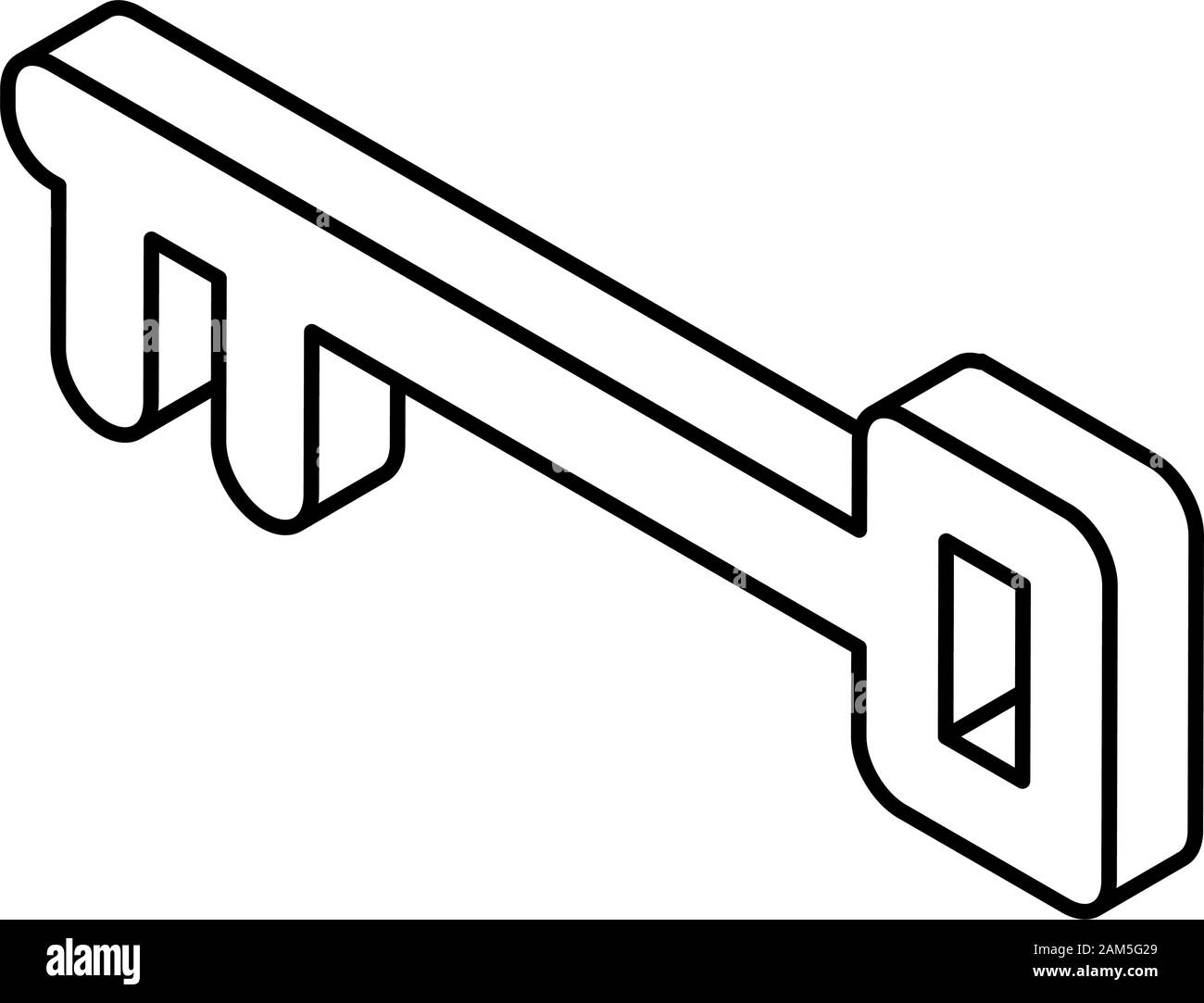 golden key on white background vector illustration design Stock Vector ...