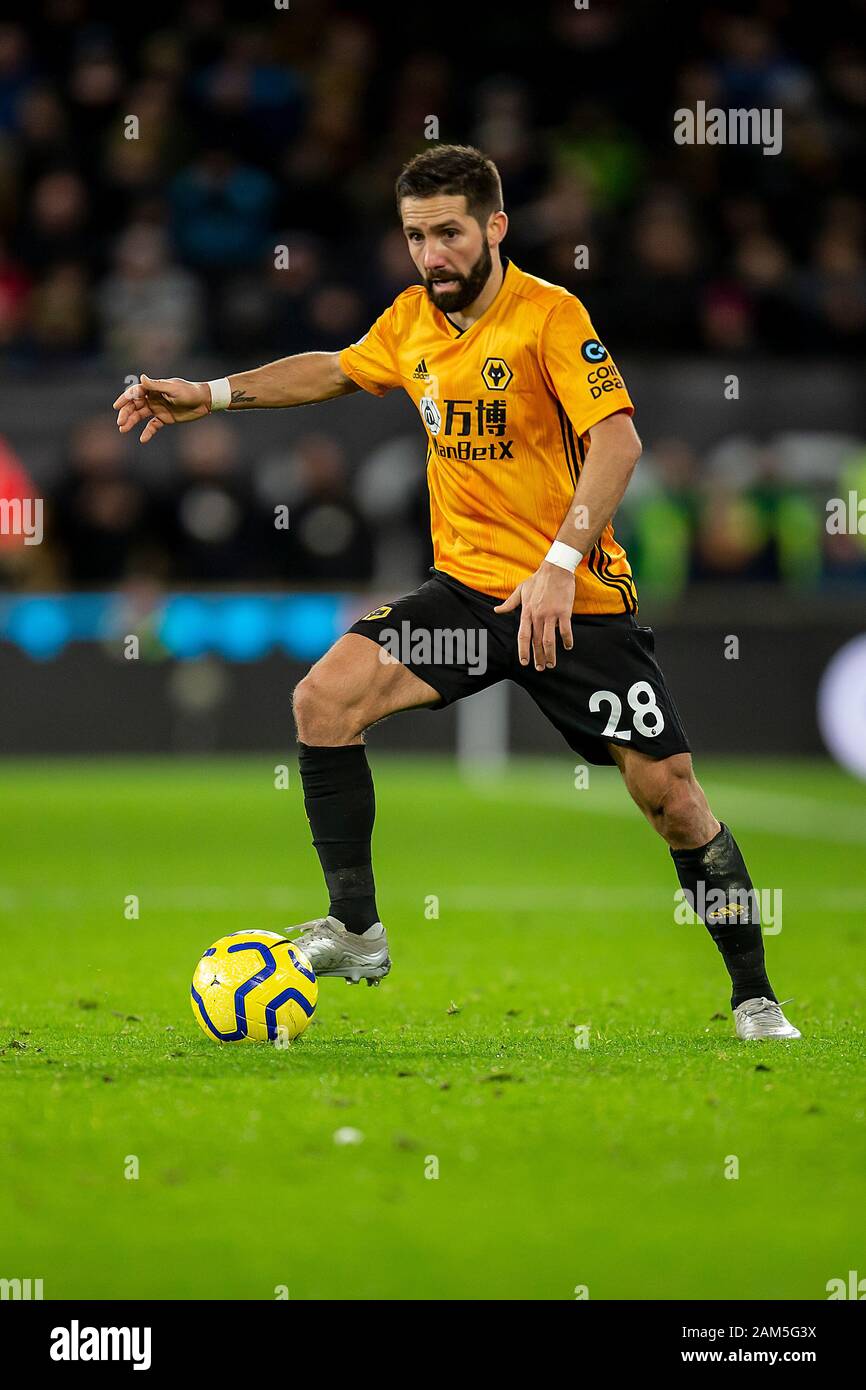 Wolverhampton, UK. 11th Jan, 2020. Jo‹o Moutinho of Wolverhampton Wanderers during the Premier League match between Wolverhampton Wanderers and Newcastle United at Molineux, Wolverhampton on Saturday 11th January 2020. (Credit: Alan Hayward | MI News) Photograph may only be used for newspaper and/or magazine editorial purposes, license required for commercial use Credit: MI News & Sport /Alamy Live News Stock Photo