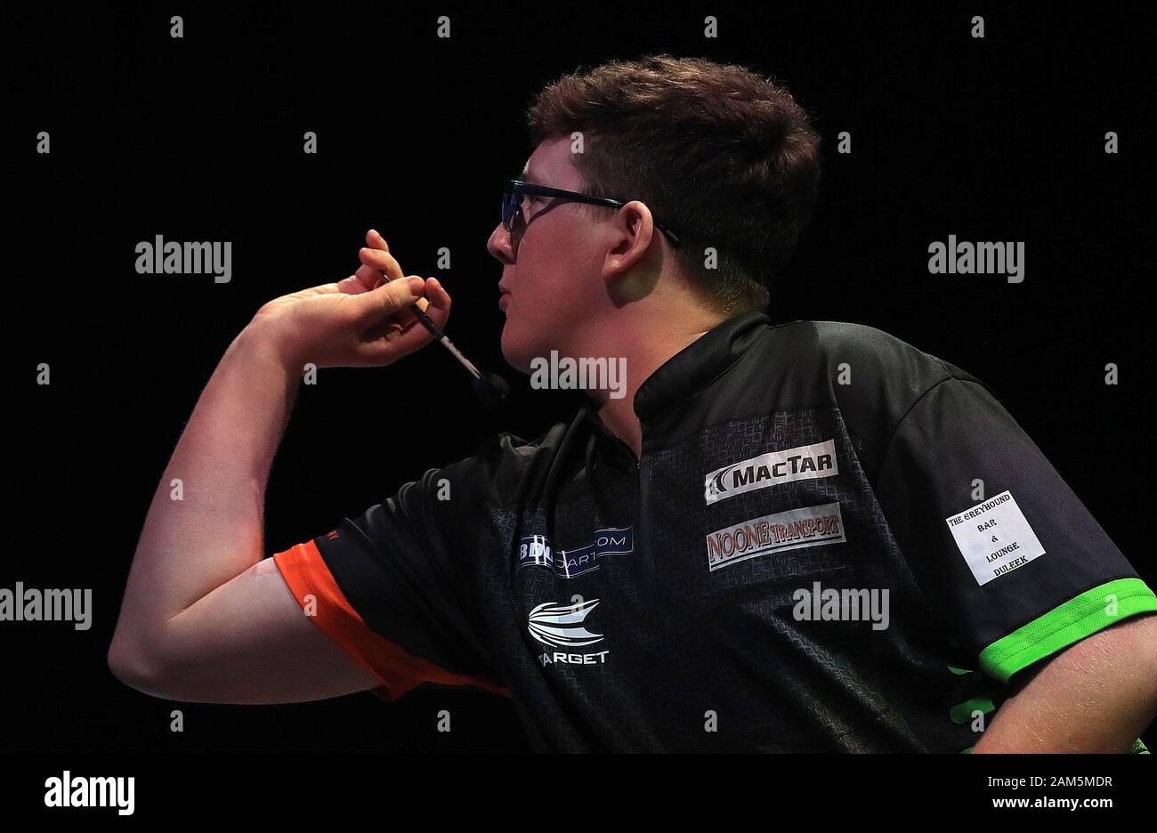 Keane Barry in action during the youth final during day eight of the BDO  World Professional Darts Championships 2020 at The O2, London Stock Photo -  Alamy